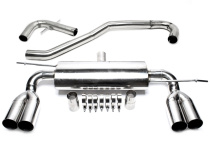 Audi / VW A3, Golf V, Golf Plus A3, Typ 8P, / Golf V, Typ 1K, / Golf Plus, Typ 1KP 2003-2013 Duplex Rostfritt Stål Racingavgassystem TA Technix